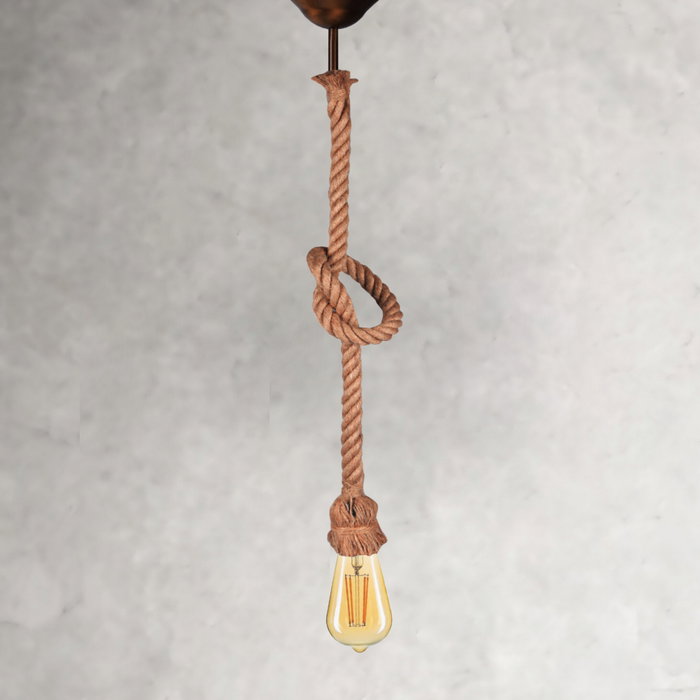 Opviq Lámpara de araña AYD-2784 de cuerda hecha a mano, 70 cm, Crema Opviq Lámpara de araña AYD-2784 de cuerda hecha a mano, 70 cm, Crema